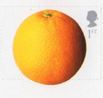 Fun Fruit and Veg 1st Stamp (2003) Orange