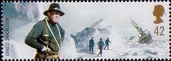 Extreme Endeavours 42p Stamp (2003) Ernest Shackleton (Antarctic explorer) and Wreck of Endurance