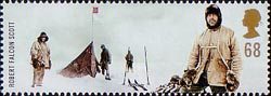 Extreme Endeavours 68p Stamp (2003) Robert Falcon Scott (Antarctic explorer) and Norwegian Expedition at the Pole