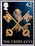 Pub Signs 42p Stamp (2003) 'The Cross keys' (George Mackenney)