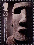 British Museum 68p Stamp (2003) Hoa Hakananai'a. c. AD1000