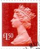 Definitive £1.50 Stamp (2003) Brown-Red