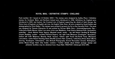 Regional Definitive - England 2003