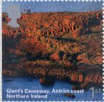 A British Journey - Northern Ireland 1st Stamp (2004) Giant's Causeway. Antrim Coast