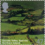 A British Journey - Northern Ireland 47p Stamp (2004) Glenally Vally, Splerrins