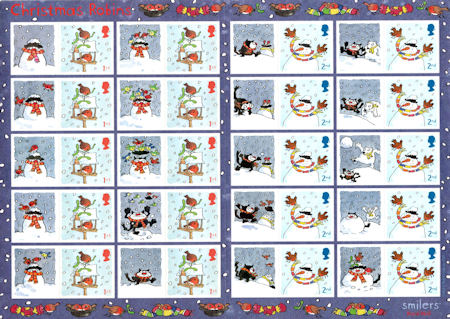 Smiler/Generic Sheet from Collect GB Stamps