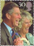 Royal Wedding - The Prince of Wales 30p Stamp (2005) Prince Charles and Camilla