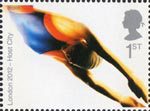 London's Successful Bid for Olympic Games, 2012 1st Stamp (2005) Swimming