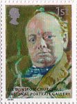 National Portrait Gallery 1st Stamp (2006) Portrait of Winston Churchill by Walter Richard Sickert