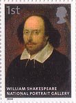 National Portrait Gallery 1st Stamp (2006) William Shakespeare attributed to John Taylor