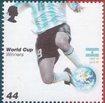 World Cup Winners 44p Stamp (2006) Argentina