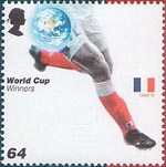 World Cup Winners 64p Stamp (2006) France