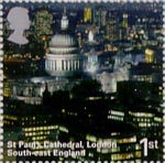 A British Journey - England 1st Stamp (2006) St Pauls Cathedral, London, South -East England