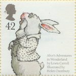 42p, 'White Rabbit' from Lewis Caroll's 'Alice's Adventures in Wonderland' from Animal Tales (2006)