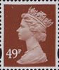 Definitive 49p Stamp (2006) Red-Brown