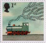 World of Invention 1st Stamp (2007) Railway Locomotive