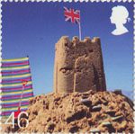Beside the Seaside 46p Stamp (2007) Sand Castle