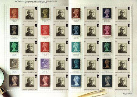 Smiler/Generic Sheet from Collect GB Stamps