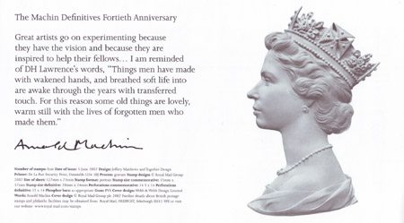 The Machin Definitives Fourtieth Anniversary (2007)