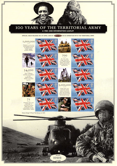 Commemorative Sheet from Collect GB Stamps