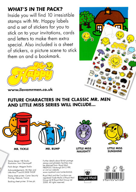 Reverse for Smilers for Kids - Mr Happy from Mr Men/Little Miss