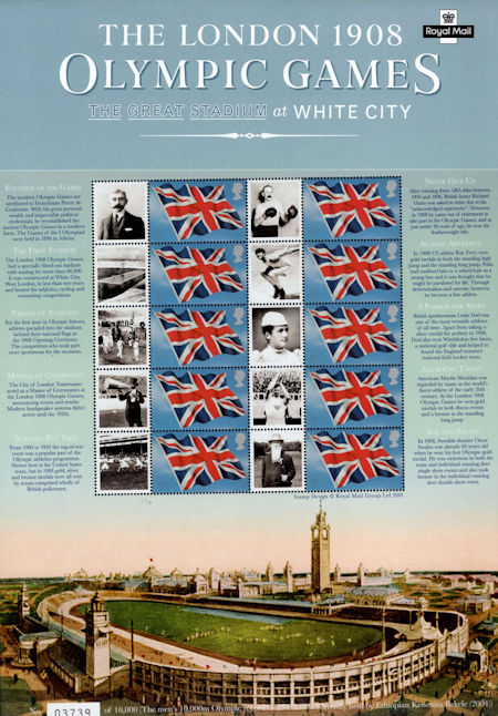 Commemorative Sheet from Collect GB Stamps