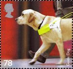 Working Dogs 78p Stamp (2008) Guide Dog