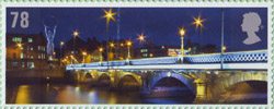 Celebrating Northern Ireland 78p Stamp (2008) Queens Bridge and Friendship Beacon