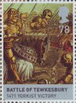 The Houses of Lancaster and York 78p Stamp (2008) Battle of Tewkesbury, 1471 Yorkist Victory