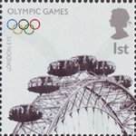 Olympics Handover 1st Stamp (2008) London Eye