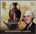 Pioneers of the Industrial Revolution 50p Stamp (2009) Josiah Wedgewood - Ceramics
