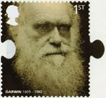 Charles Darwin 1st Stamp (2009) Darwin 1809-1882