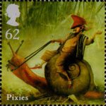 Mythical Creatures 62p Stamp (2009) Pixies