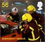 Fire and Rescue Service 56p Stamp (2009) Emergency Rescue
