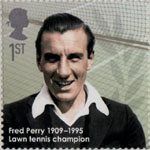 Eminent Britons 1st Stamp (2009) Fred Perry 1909-1995