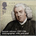 Eminent Britons 1st Stamp (2009) Samuel Johnson 1709-1784