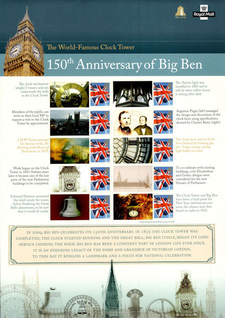 Commemorative Sheet from Collect GB Stamps