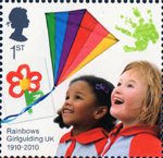 Girlguiding 1st Stamp (2010) Rainbows