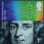 The Royal Society 1st Stamp (2010) Sir Isaac Newton, Optics