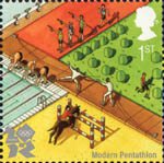 2012 Olympic and Paralympic Games 1st Stamp (2010) Modern Penthahalon