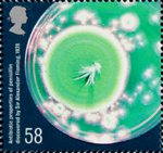 Medical Breakthroughs 58p Stamp (2010) Antibiotic properties of penicillin discovered by Sir Alexander Fleming 1928