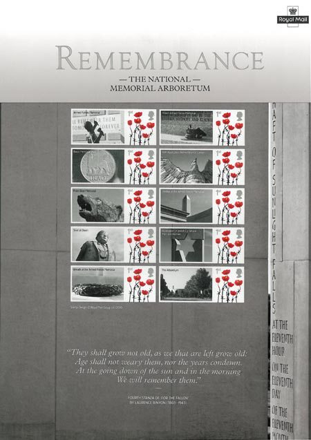 Commemorative Sheet from Collect GB Stamps