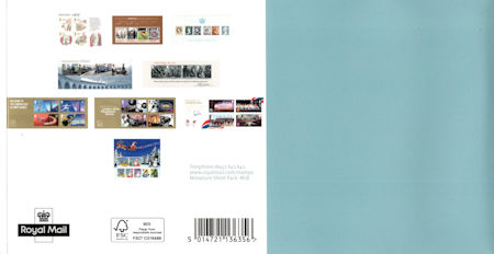 Reverse for Miniature Sheets 2012