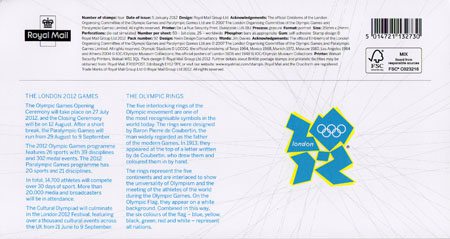 London 2012 Olympic and Paralympic Games Definitives 2012