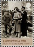 House of Windsor 68p Stamp (2012) Second World War 1929-1945
