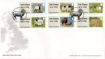 Post & Go - British Farm Animals I - Sheep - (2012) Pictorial Post & Go - British Farm Animals I - Sheep
