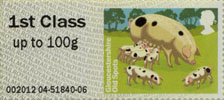 1st, Gloucestershire Old Spots from Post & Go: Pigs - British Farm Animals 2 (2012)