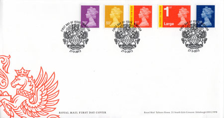 2013 Definitive First Day Cover from Collect GB Stamps