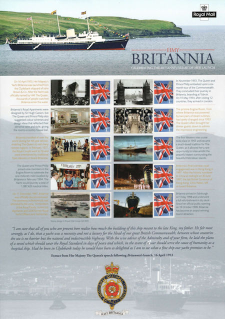 Commemorative Sheet from Collect GB Stamps