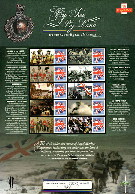 Commemorative Sheet from Collect GB Stamps